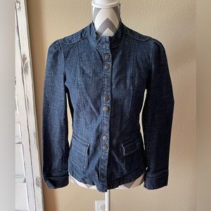 Guess Dark Blue Jean Jacket - Size: XL